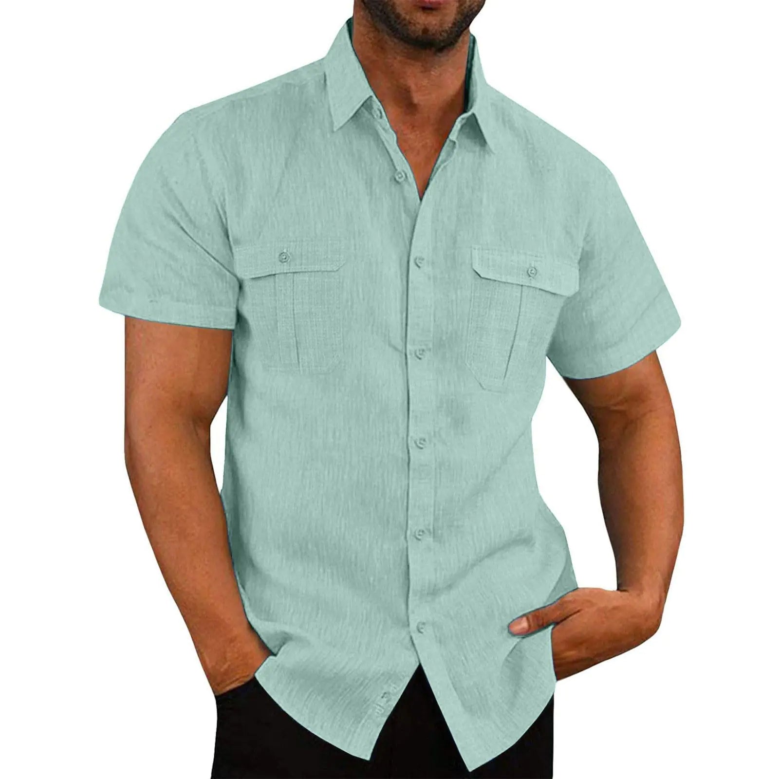 Short Sleeve Casual Mens