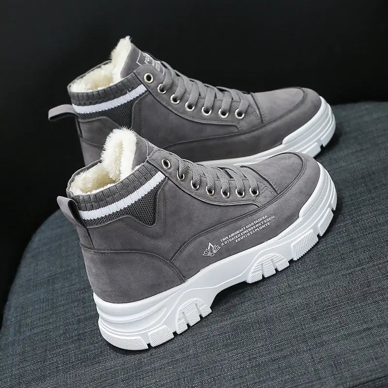Winter Women's Warm Thick Cotton High-Top Shoes
